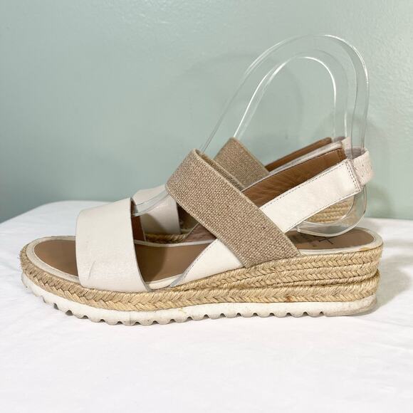 Aquatalia Womens Off White Annalise Alice Espadrille Slingback Sandals Size 5M - Picture 6 of 8